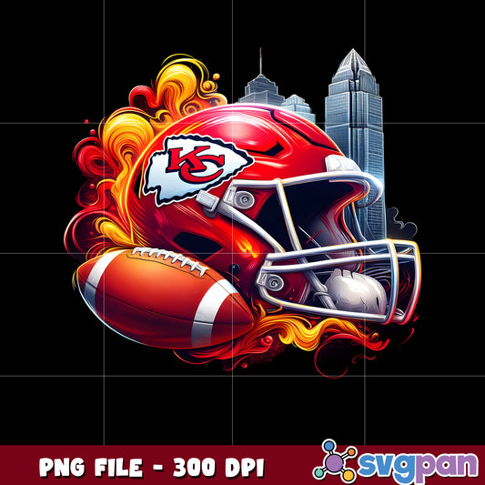 Kansas city chiefs logo smoke helmet illustration png, nfl team helmet png, nfl design png