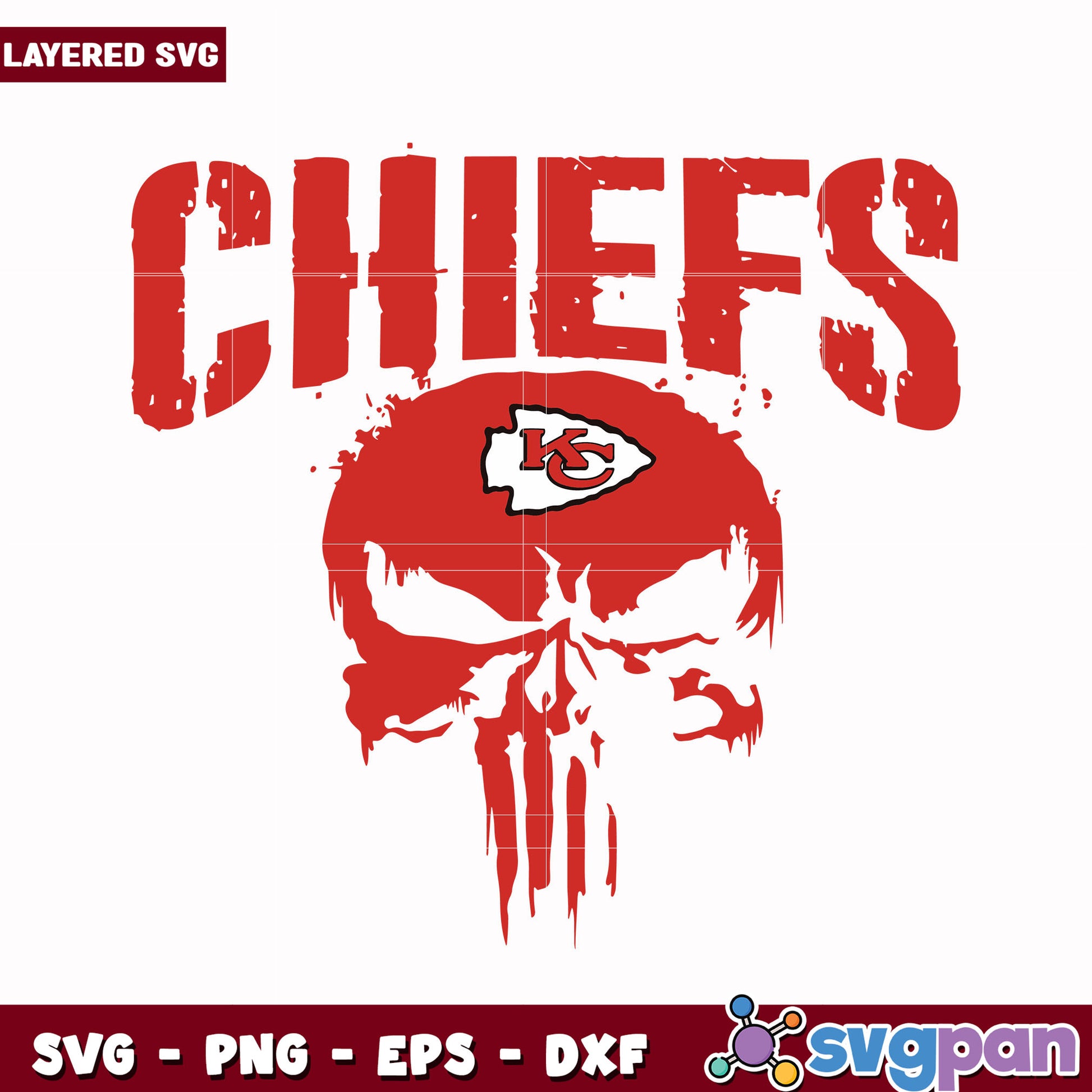 Kansas city chiefs skull logo svg, nfl standings​ svg, nfl chiefs svg