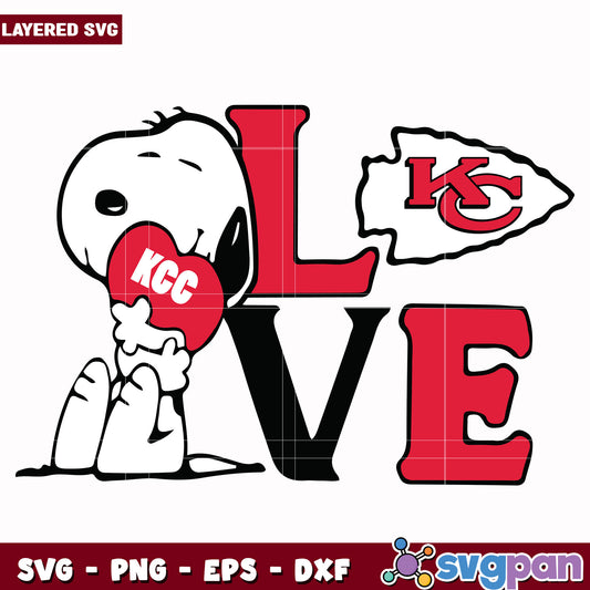 Kansas city chiefs snoopy love svg, nfl jerseys​ svg, nfl mvp svg