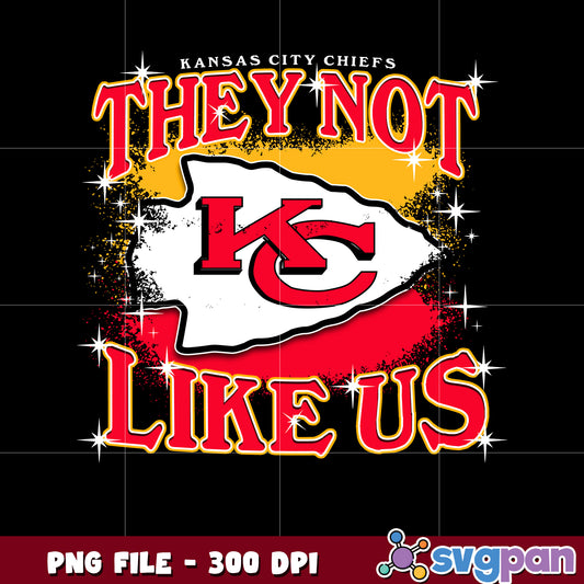 Kansas city chiefs team logo they not like us png, chiefs nfl png, nfl games png