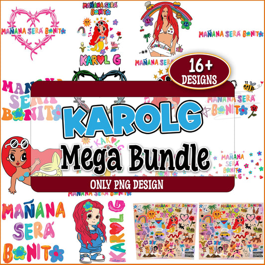 Karol g arts png bundle