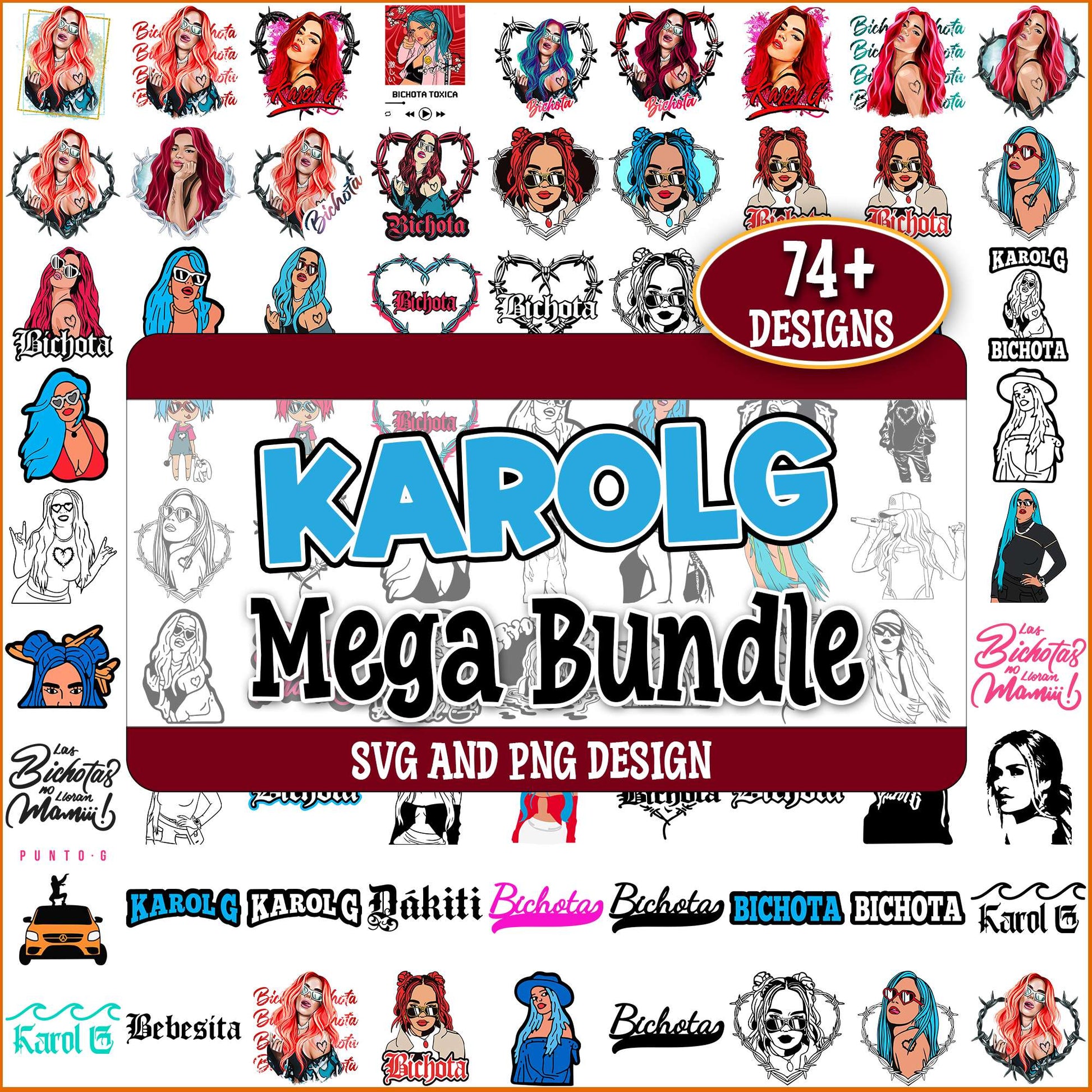 Karol g art svg bundle