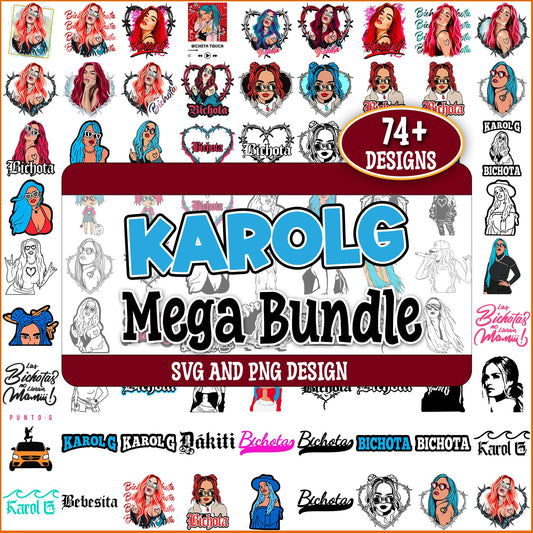 Karol g art svg bundle