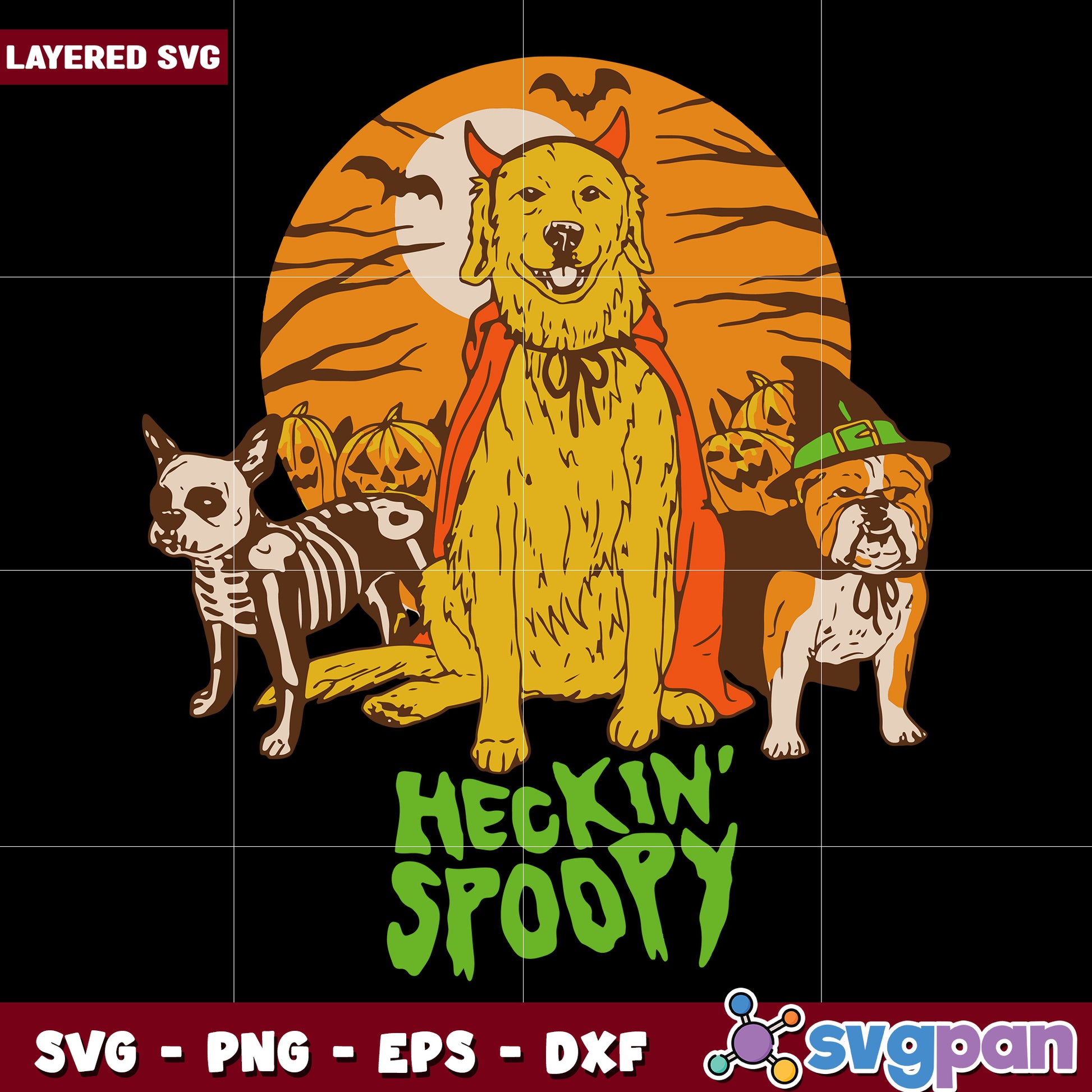 Keckin' spoopy svg, halloween candy svg, scary characters svg