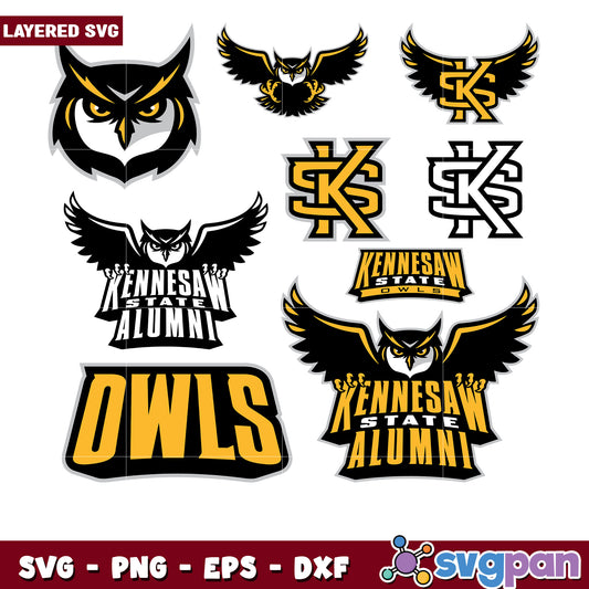 Kennesaw State Owls SVG Bundle