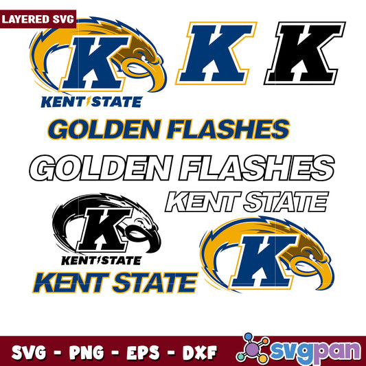 Kent State Golden Flashes SVG Bundle