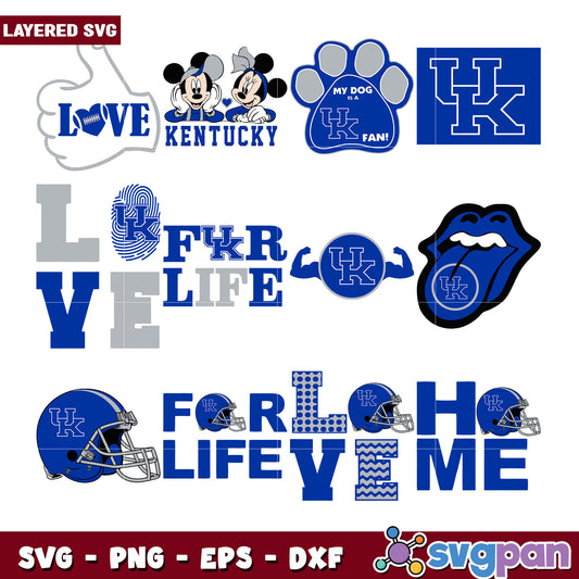 Kentucky Love SVG Bundle Cheer Spirit Designs