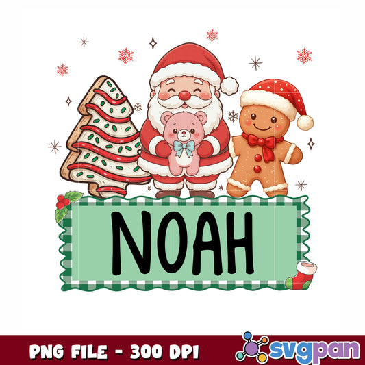 Kid Christmas noah png, happy new year png, christmas designs png