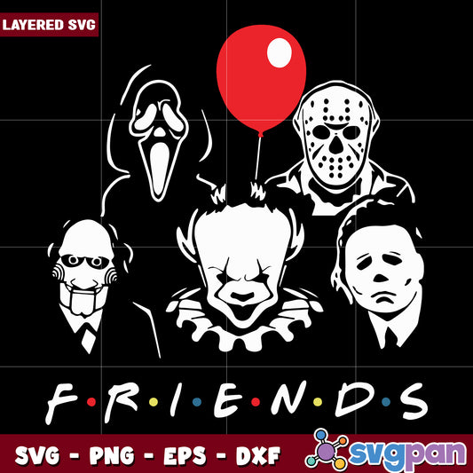 Killers friends svg, halloween decorations svg, halloween cartoons svg