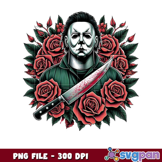 Killers halloween flowers png, halloween toys png, halloween characters png