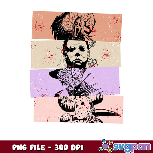 Killers halloween png, halloween png, halloween holiday png