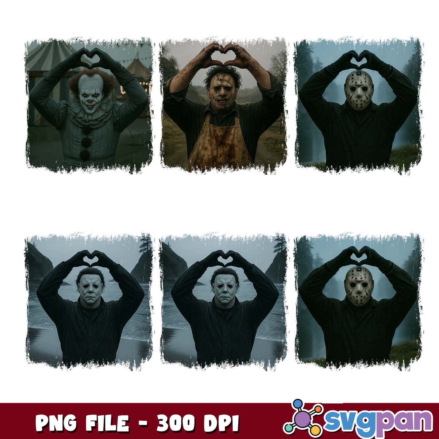 Killers love sign png bundle