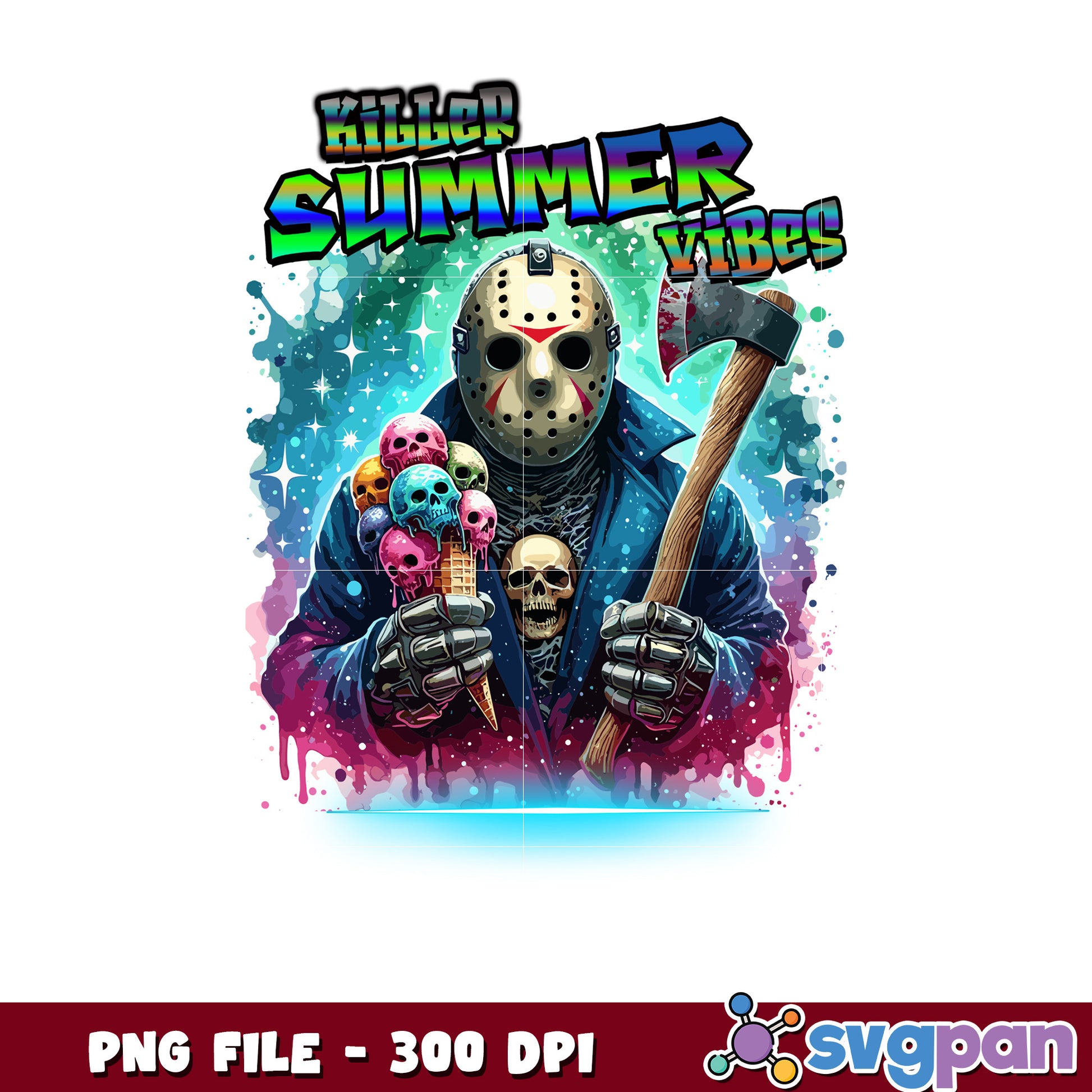 Killers summer vibes png, halloween background png, halloween candy png