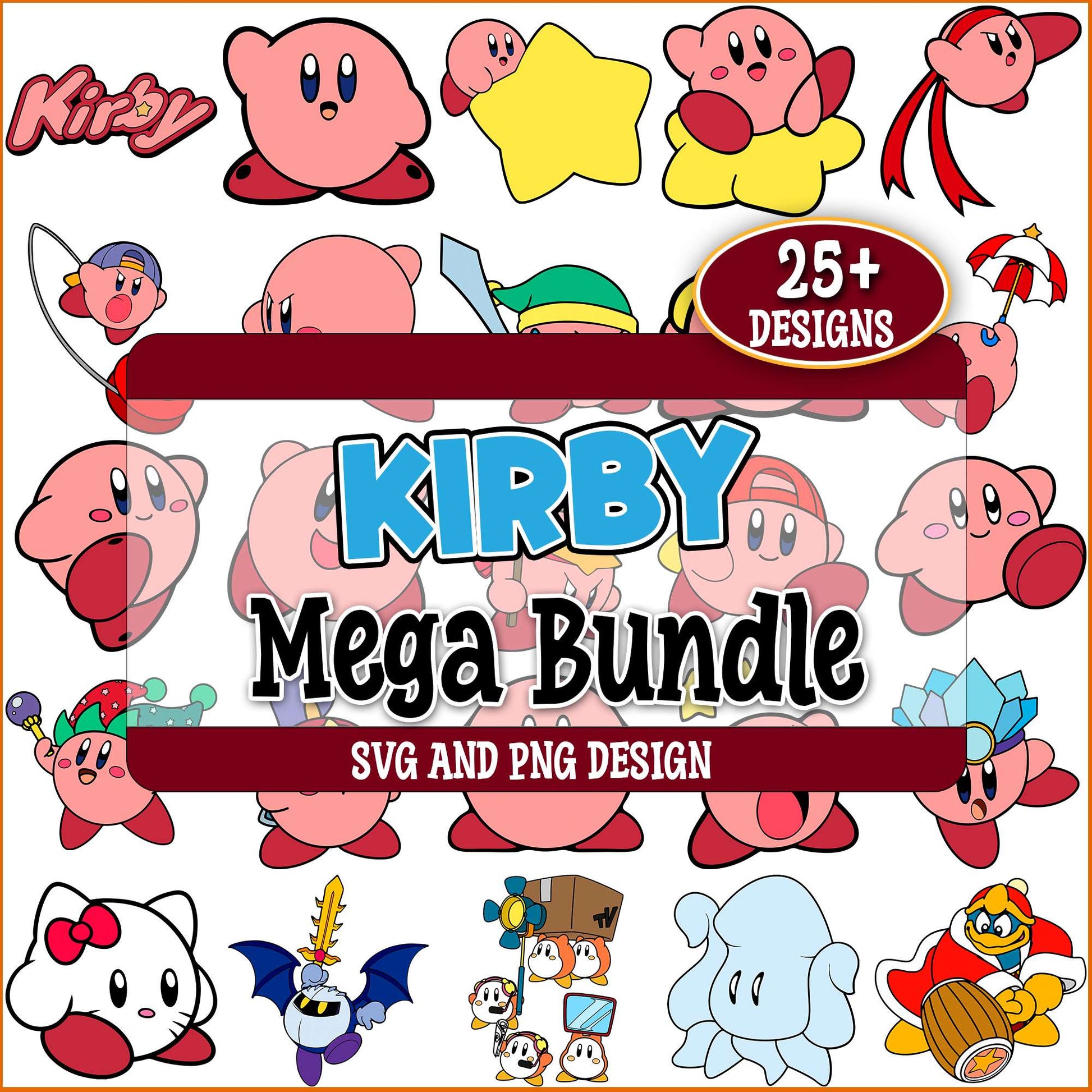 Kirby design svg bundle