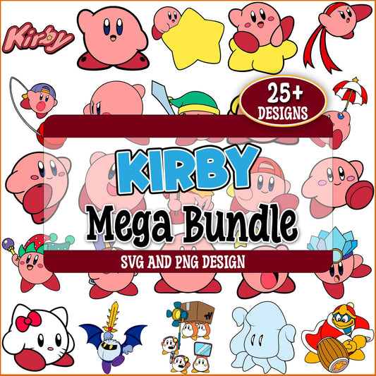 Kirby design svg bundle