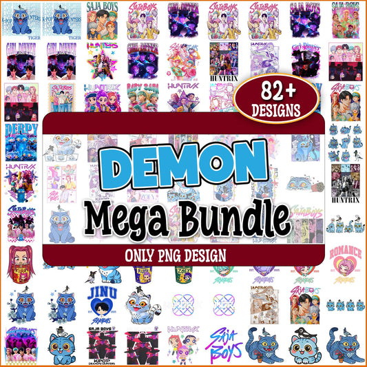 Kpop hunters poster png bundle