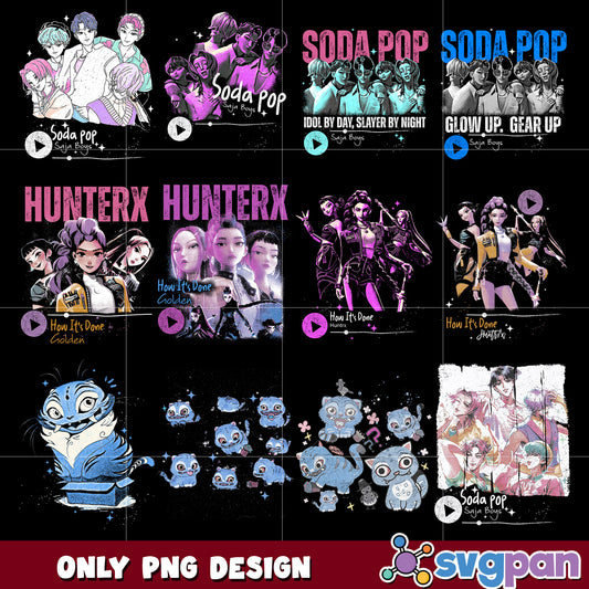 Kpop hunter arts png bundle