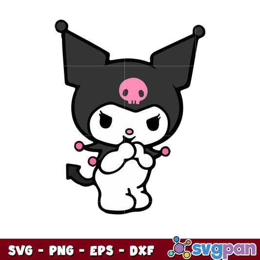 Kuromi cute design svg, hello kitty svg, cute sanrio hello kitty svg