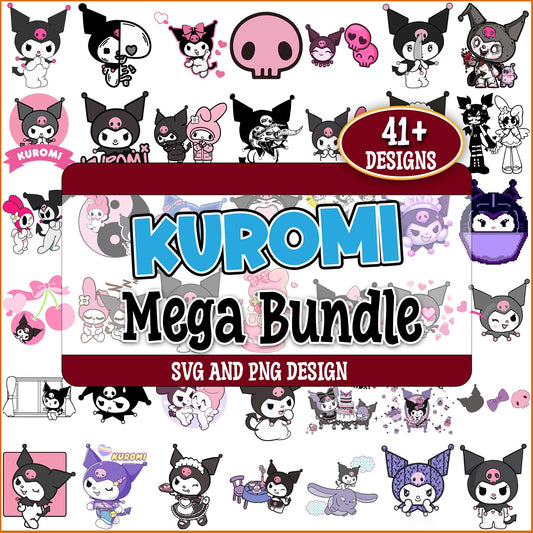 Kuromi hello kitty svg bundle