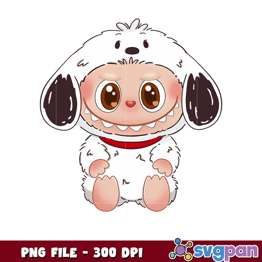 Labubu Dog Costume png, popmart labubu png, kid toys png