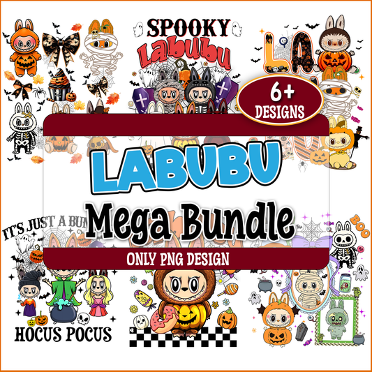 Labubu Halloween design png bundle