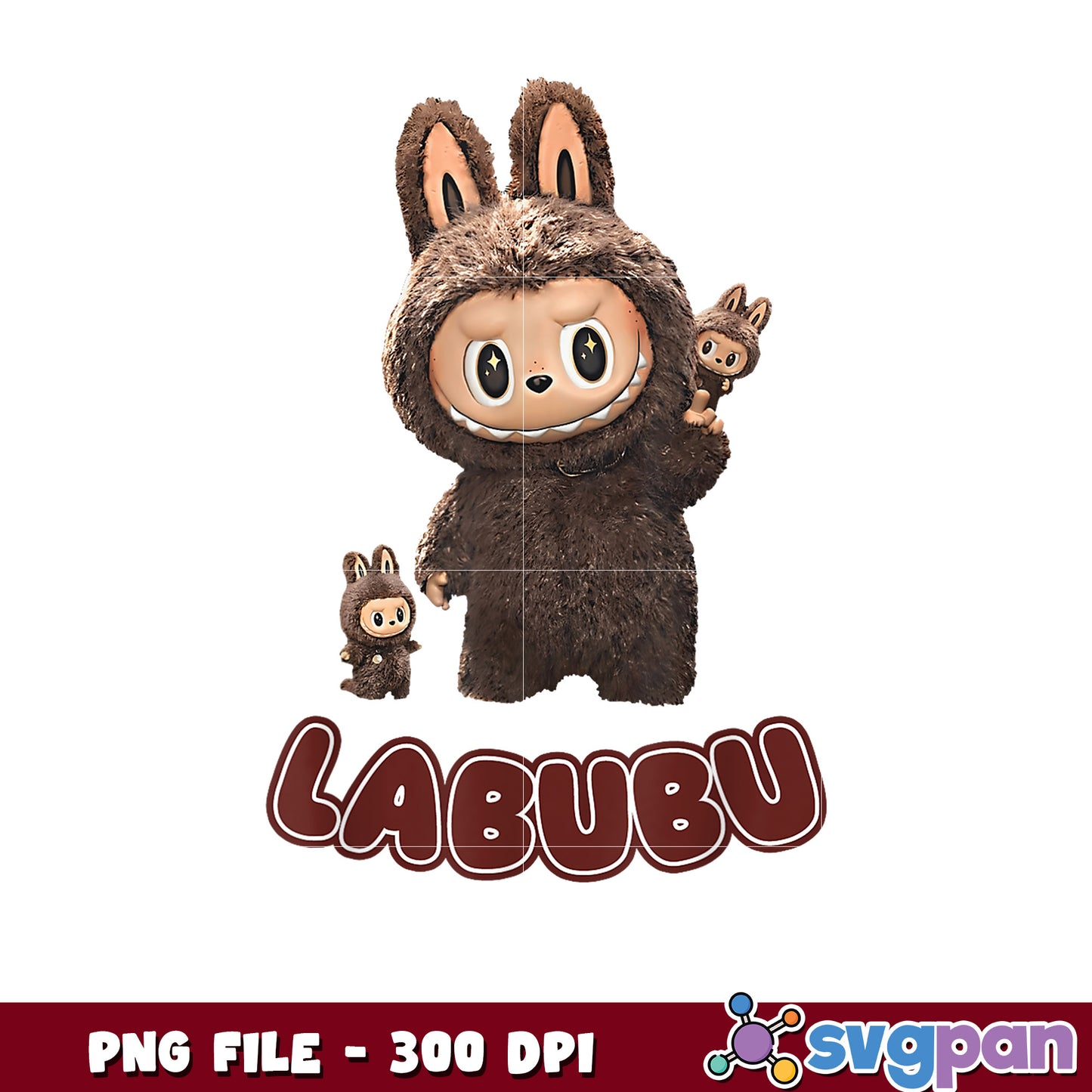 Labubu PNG 300 DPI Cute Bunny Family Design