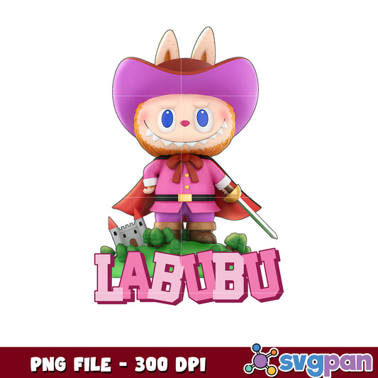 Labubu PNG 300 DPI Cute Cartoon Rabbit Design