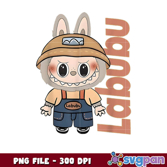 Labubu PNG Clipart 300 DPI Cute Cartoon Bunny