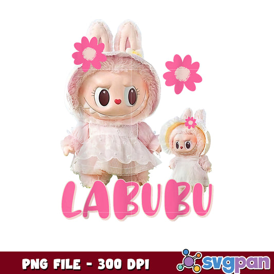 Labubu PNG Sublimation 300 DPI Cute Bunny Design