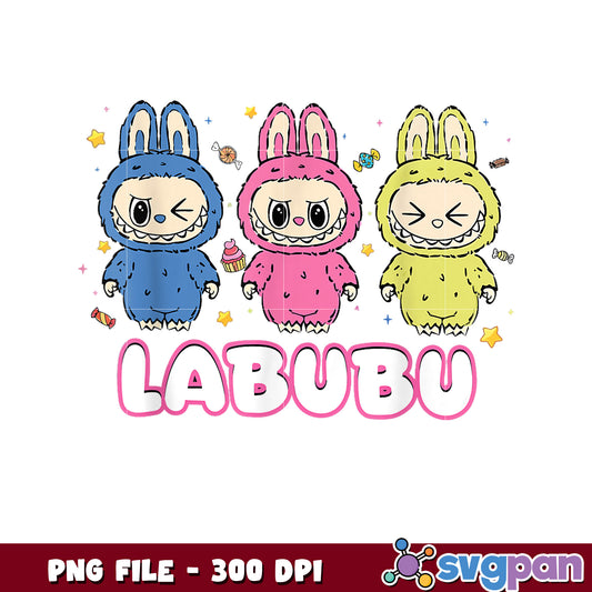 Labubu PNG Sublimation Design 300 DPI