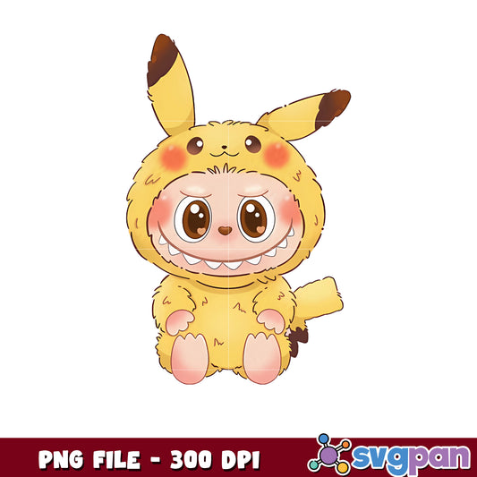 Labubu Pikachu Costume png, labubu​ png , toys for kids png