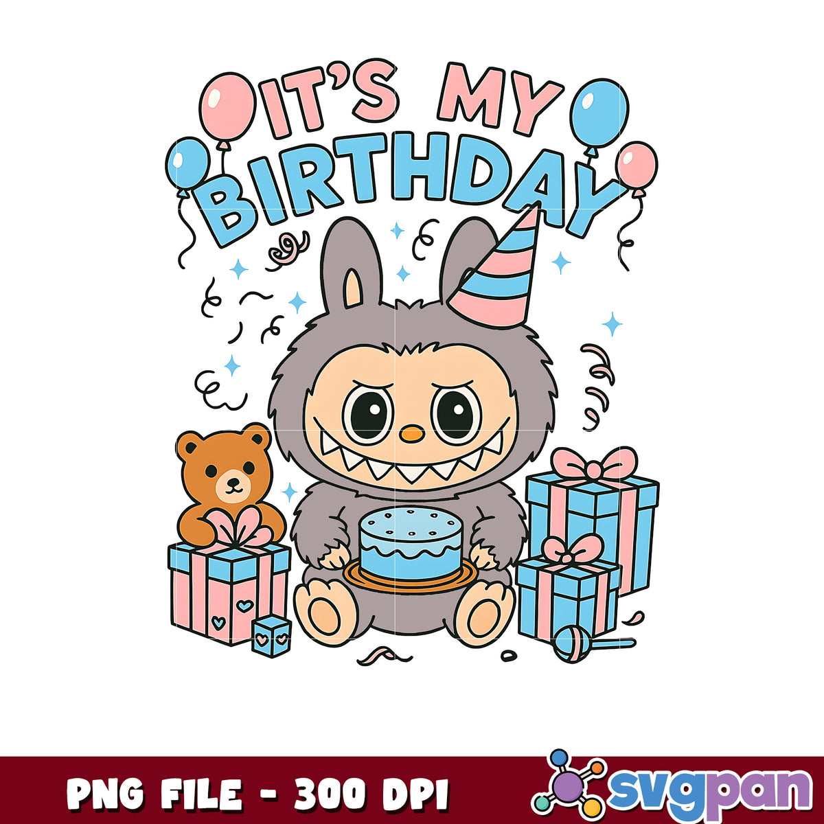 Bday Labubu Labubu birthday image png, labubu doll png, birthday costume png – svgpan