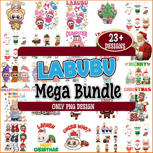 Labubu christmas png bundle