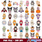 Labubu cute halloween png bundle