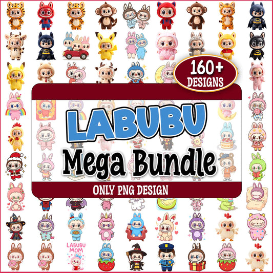Labubu cute png bundle