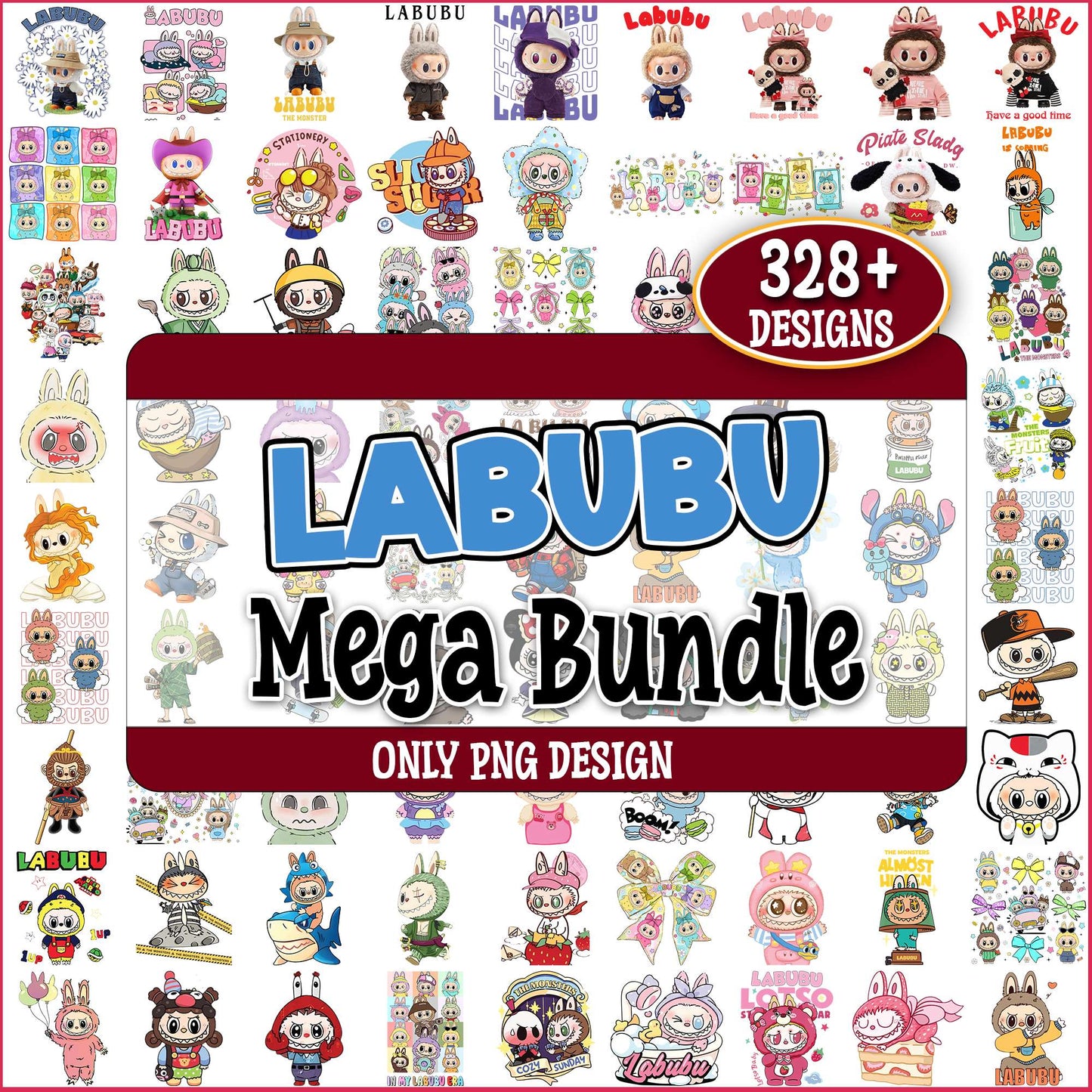 Labubu designs collection png bundle