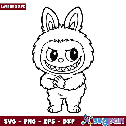 Labubu fist svg