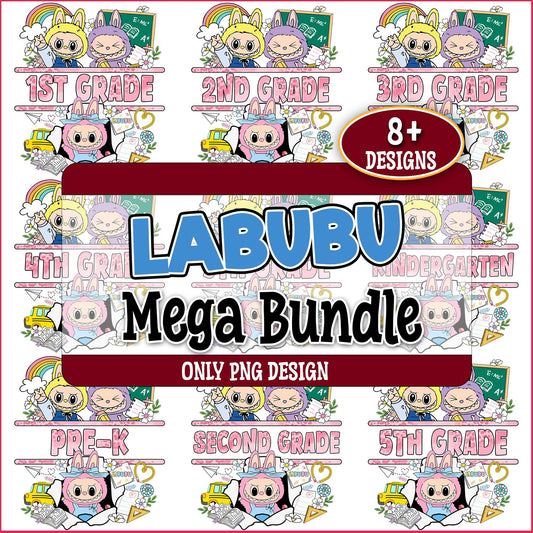 Labubu grade school png bundle