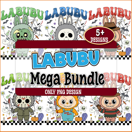 Labubu halloween image png bundle