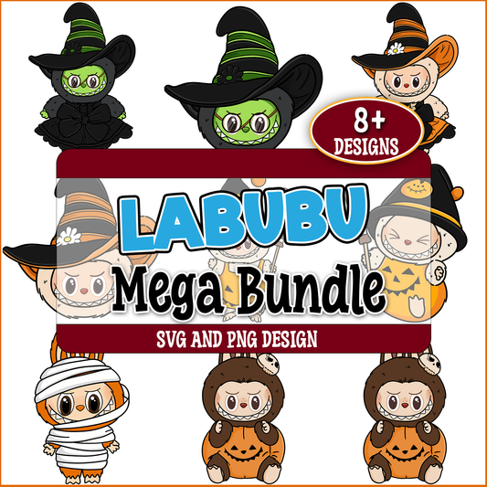 Labubu halloween svg bundle