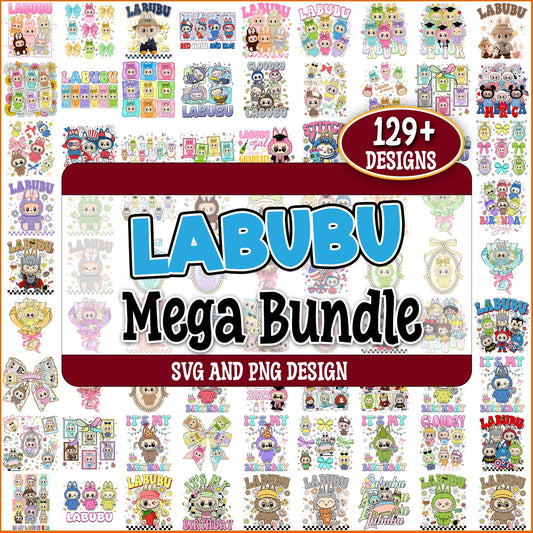 Labubu lovely collection svg bundle