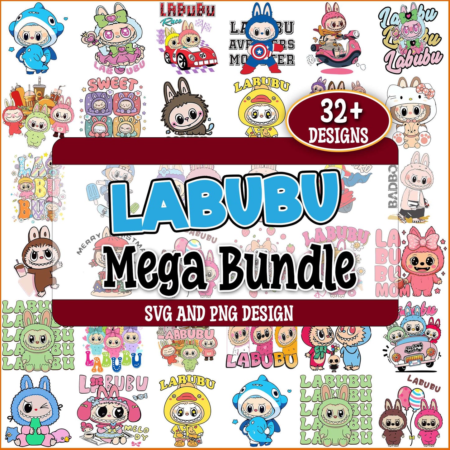 Labubu melody svg bundle