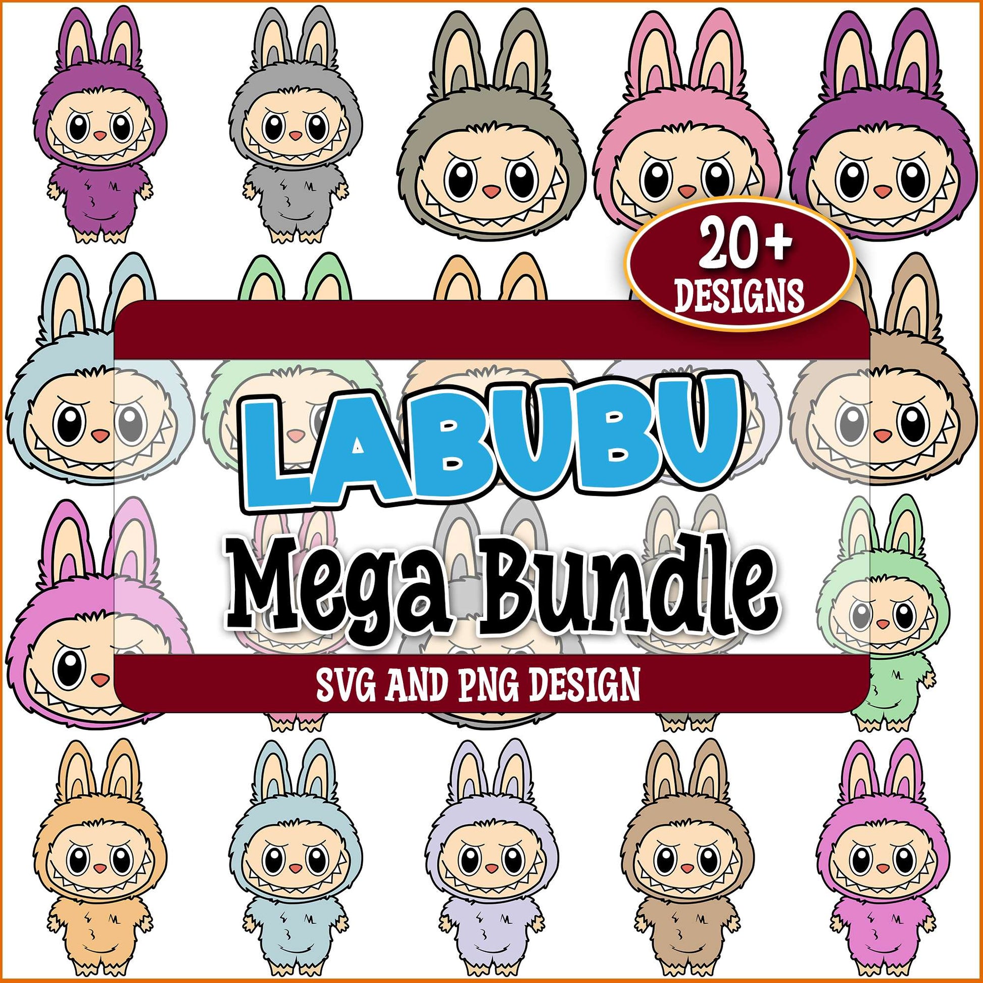 Labubu original design svg bundle