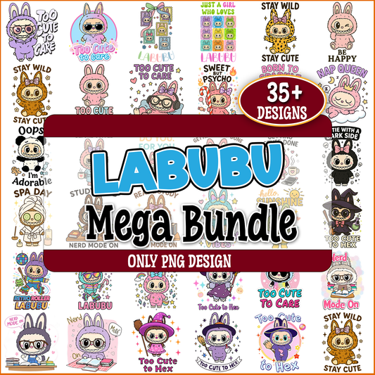 Labubu sublimation png bundle