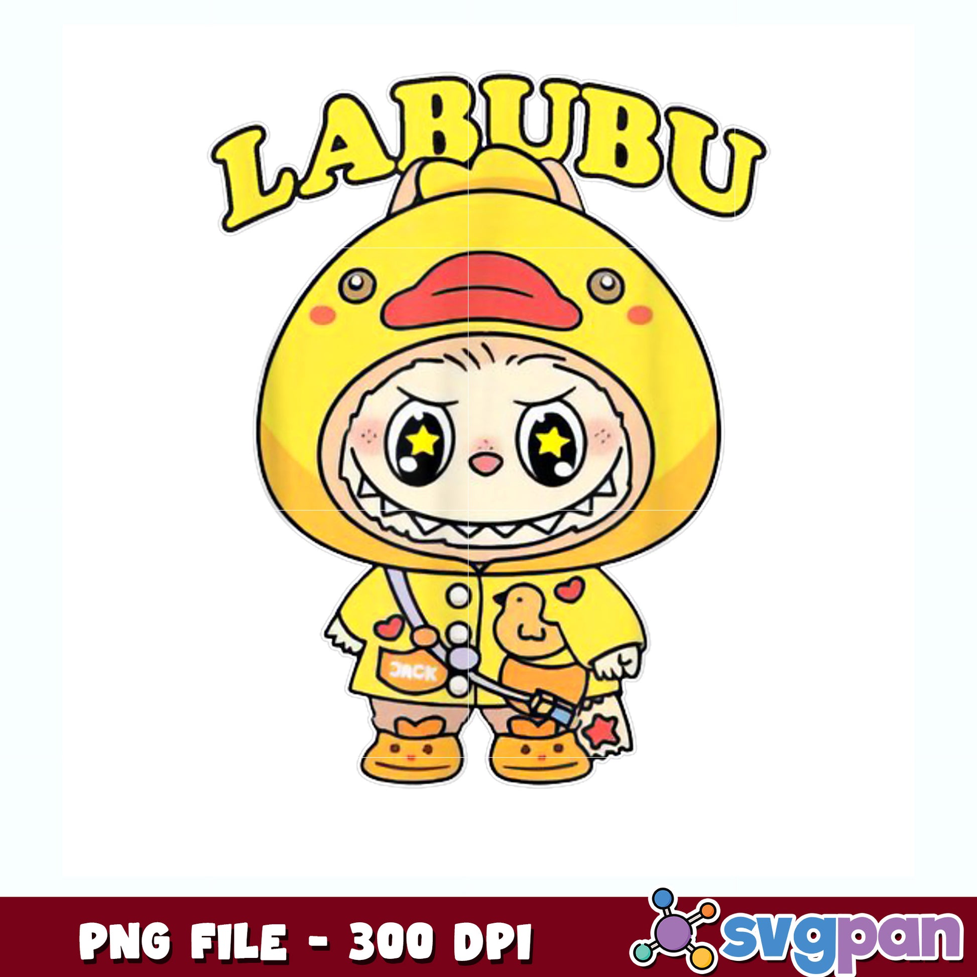 Labubu the monsters funny labubu rain coat png, labubu lover png, labubu toys png