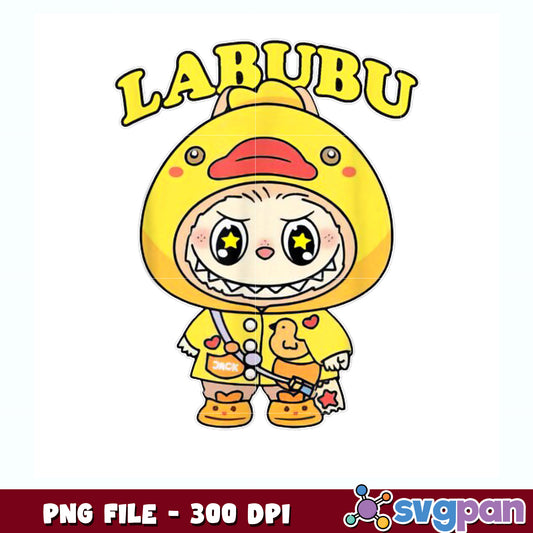 Labubu the monsters funny labubu rain coat png, labubu lover png, labubu toys png