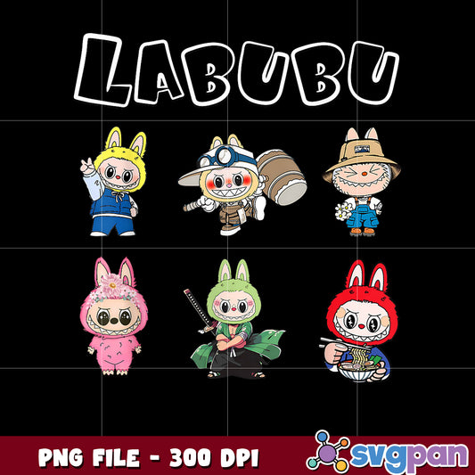 Labubu the monsters png, funny labubu png,  playful design png