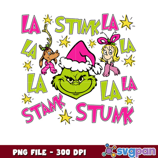 La la la stink png, grinch funny​ png, grinch movie png