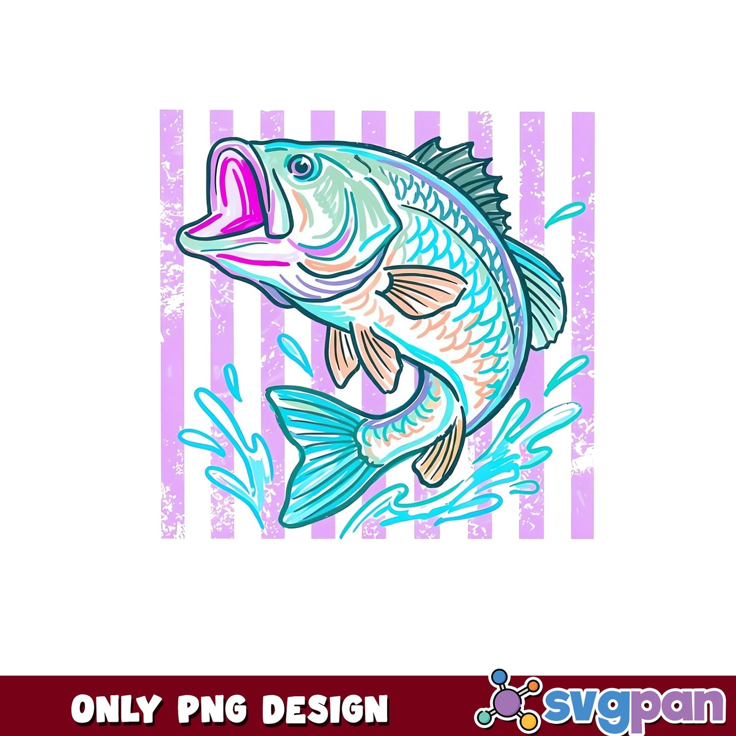 Largemouth Bass Fish Jumping PNG, Fishing PNG, Bass Fish PNG