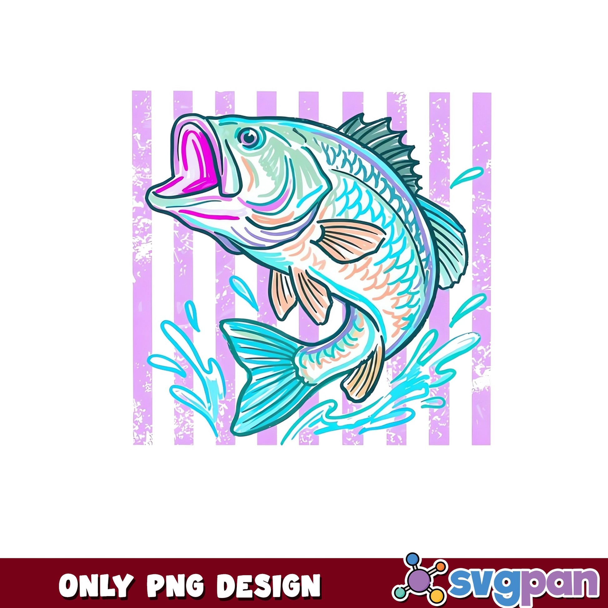 Largemouth Bass Fish Jumping PNG, Fishing PNG, Bass Fish PNG